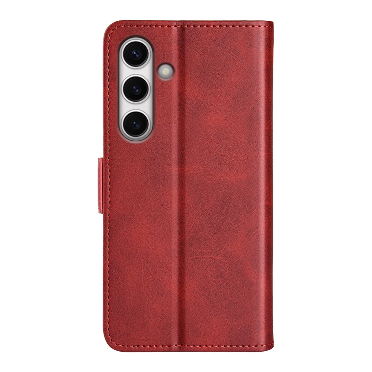 For Samsung Galaxy S24 FE 5G Dual-side Magnetic Buckle Horizontal Flip Leather Phone Case
