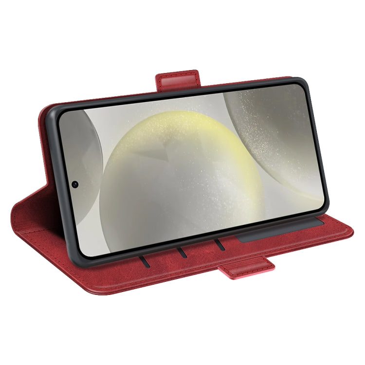 For Samsung Galaxy S24 FE 5G Dual-side Magnetic Buckle Horizontal Flip Leather Phone Case