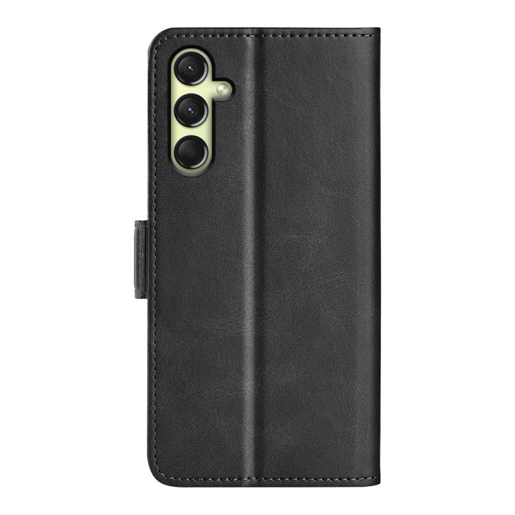 For Samsung Galaxy A16 Dual-side Magnetic Buckle Horizontal Flip Leather Phone Case