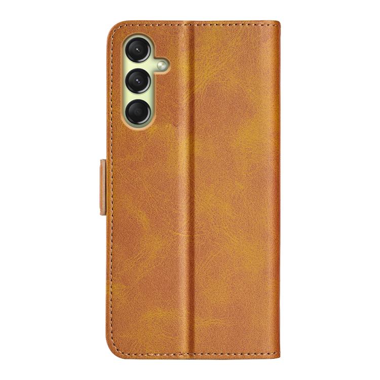 For Samsung Galaxy A16 Dual-side Magnetic Buckle Horizontal Flip Leather Phone Case