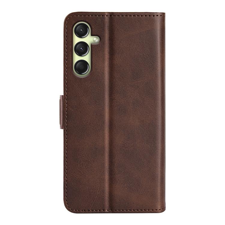 For Samsung Galaxy A16 Dual-side Magnetic Buckle Horizontal Flip Leather Phone Case