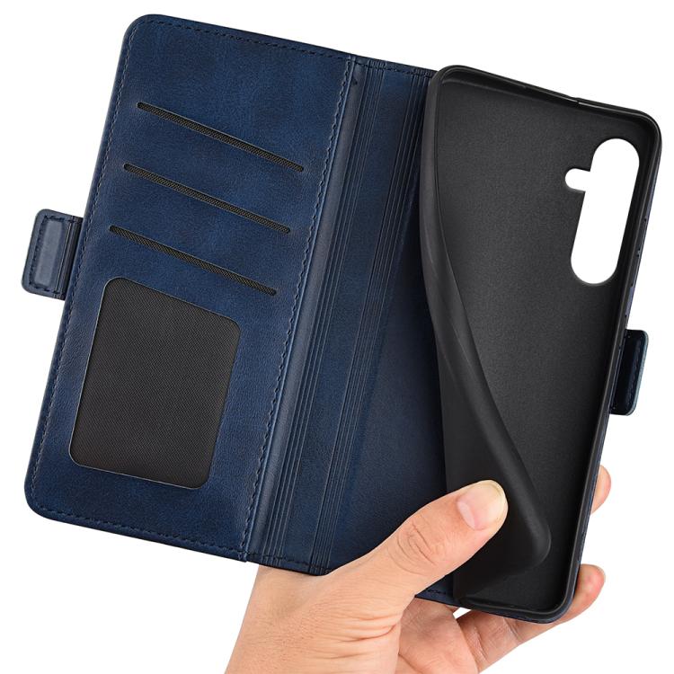 For Samsung Galaxy A16 Dual-side Magnetic Buckle Horizontal Flip Leather Phone Case
