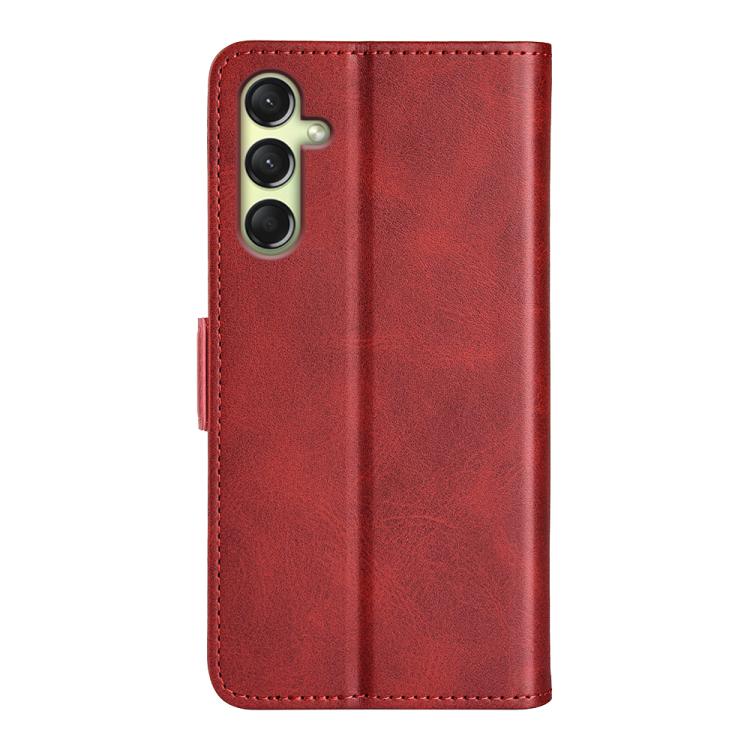 For Samsung Galaxy A16 Dual-side Magnetic Buckle Horizontal Flip Leather Phone Case