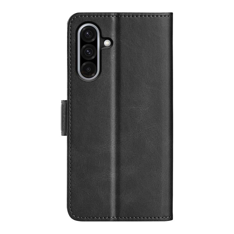 For Samsung Galaxy A36 Dual-side Magnetic Buckle Horizontal Flip Leather Phone Case