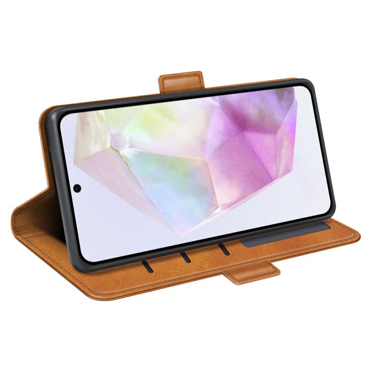 For Samsung Galaxy A36 Dual-side Magnetic Buckle Horizontal Flip Leather Phone Case
