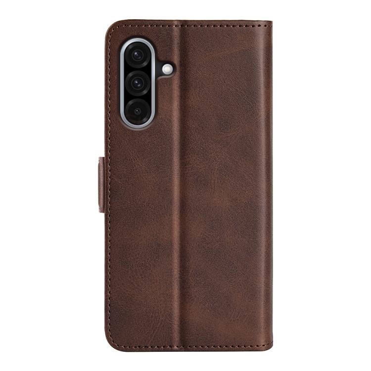 For Samsung Galaxy A36 Dual-side Magnetic Buckle Horizontal Flip Leather Phone Case