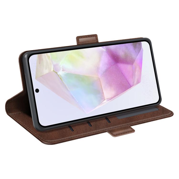 For Samsung Galaxy A36 Dual-side Magnetic Buckle Horizontal Flip Leather Phone Case