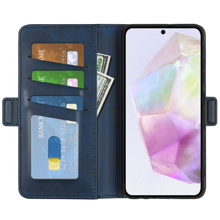 For Samsung Galaxy A36 Dual-side Magnetic Buckle Horizontal Flip Leather Phone Case