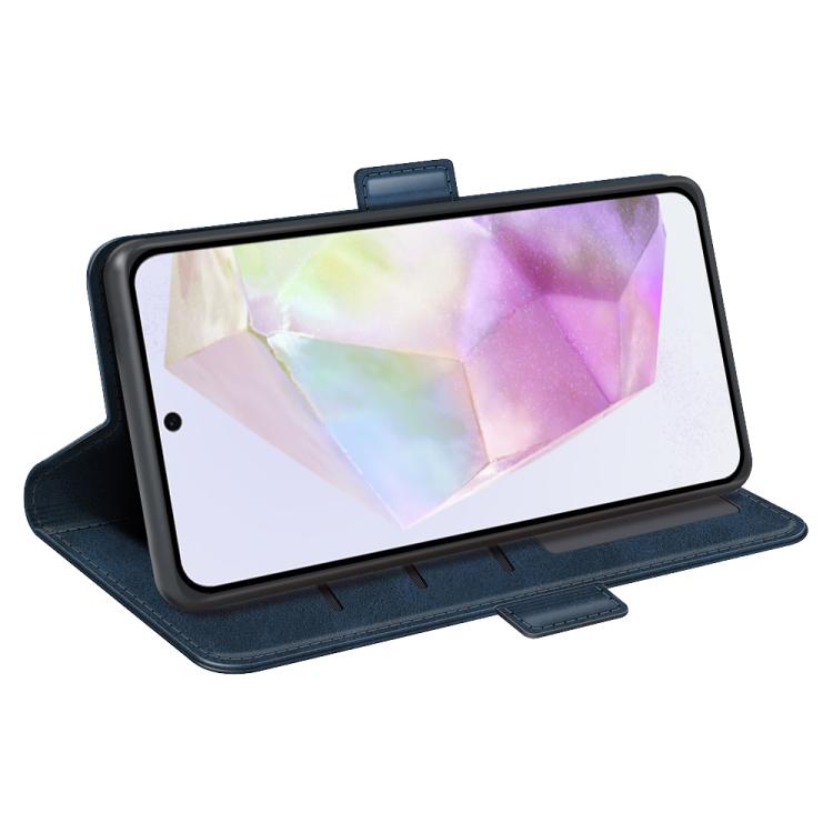 For Samsung Galaxy A36 Dual-side Magnetic Buckle Horizontal Flip Leather Phone Case