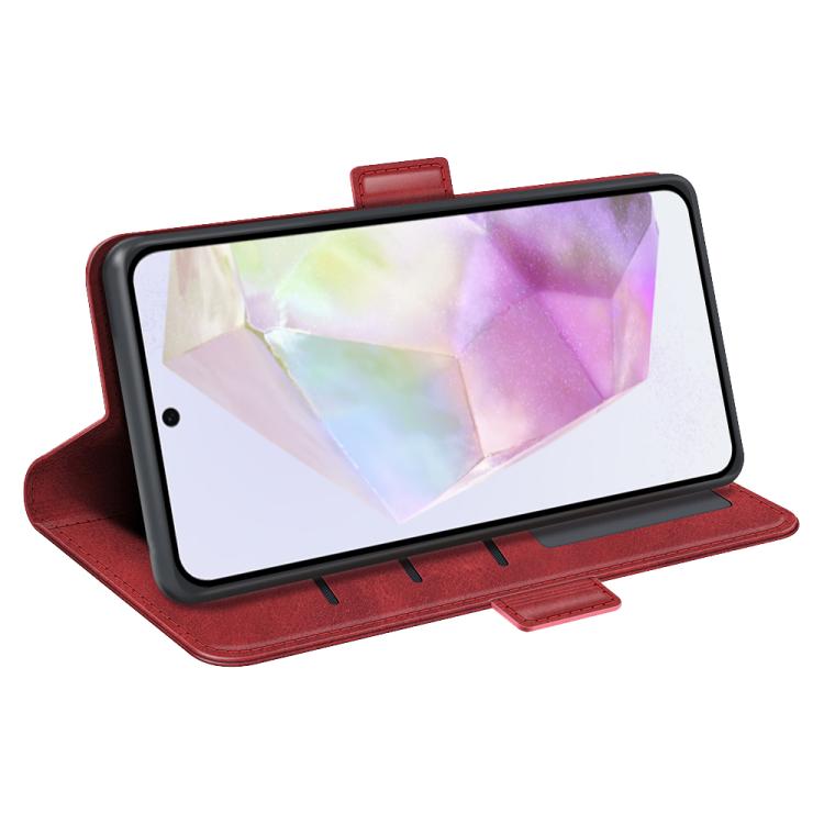 For Samsung Galaxy A36 Dual-side Magnetic Buckle Horizontal Flip Leather Phone Case