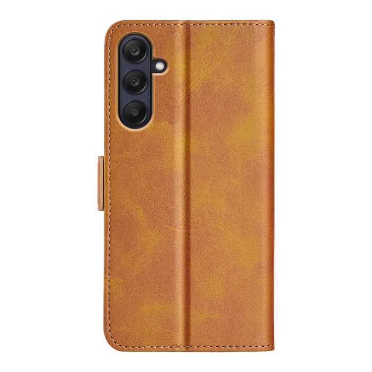 For Samsung Galaxy A26 Dual-side Magnetic Buckle Horizontal Flip Leather Phone Case