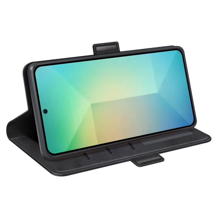 For Samsung Galaxy S25 5G Dual-side Magnetic Buckle Horizontal Flip Leather Phone Case