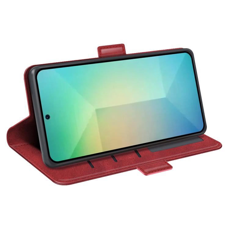 For Samsung Galaxy S25 5G Dual-side Magnetic Buckle Horizontal Flip Leather Phone Case