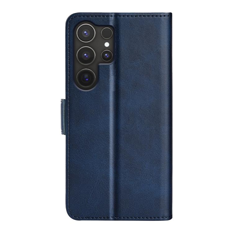 For Samsung Galaxy S25 Ultra 5G Dual-side Magnetic Buckle Horizontal Flip Leather Phone Case