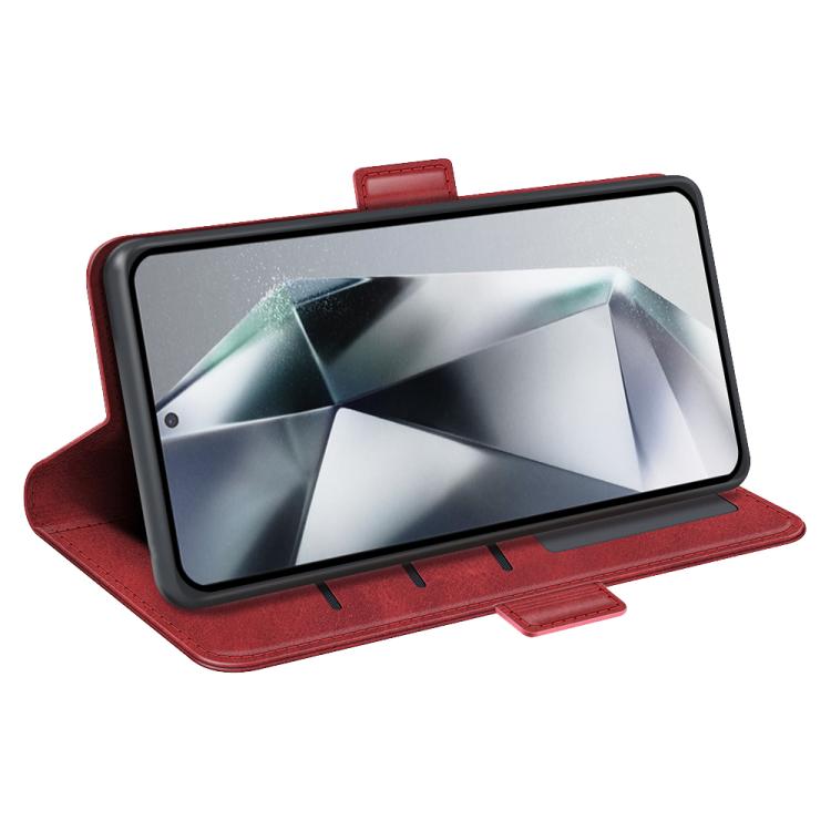 For Samsung Galaxy S25 Ultra 5G Dual-side Magnetic Buckle Horizontal Flip Leather Phone Case