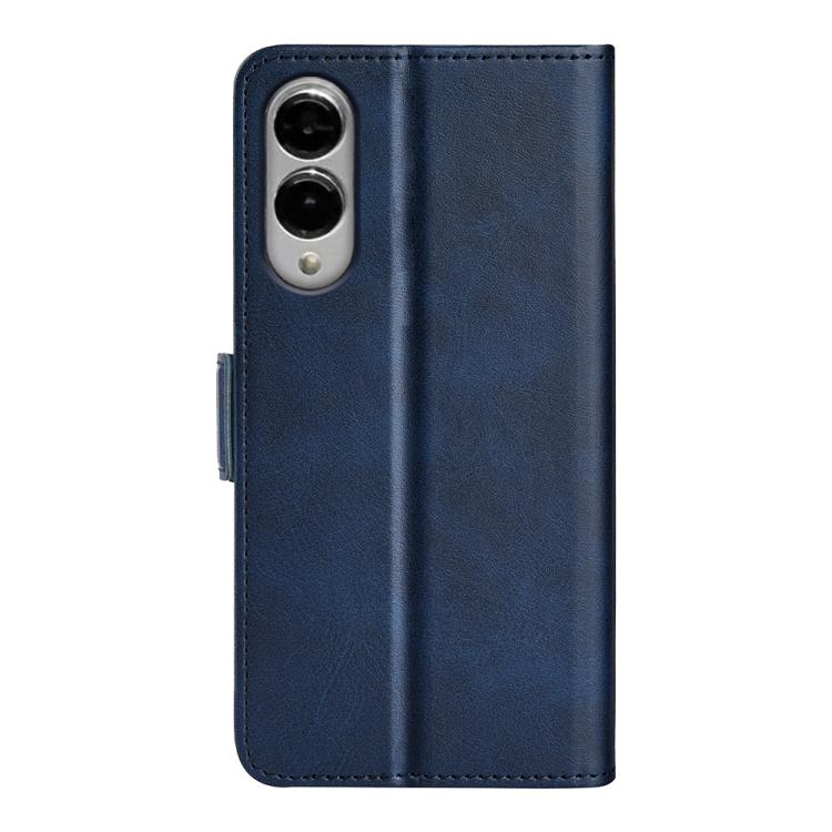For Samsung Galaxy S25 Edge 5G Dual-side Magnetic Buckle Horizontal Flip Leather Phone Case