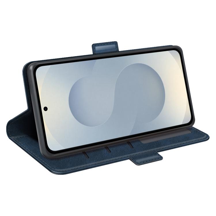 For Samsung Galaxy S25 Edge 5G Dual-side Magnetic Buckle Horizontal Flip Leather Phone Case