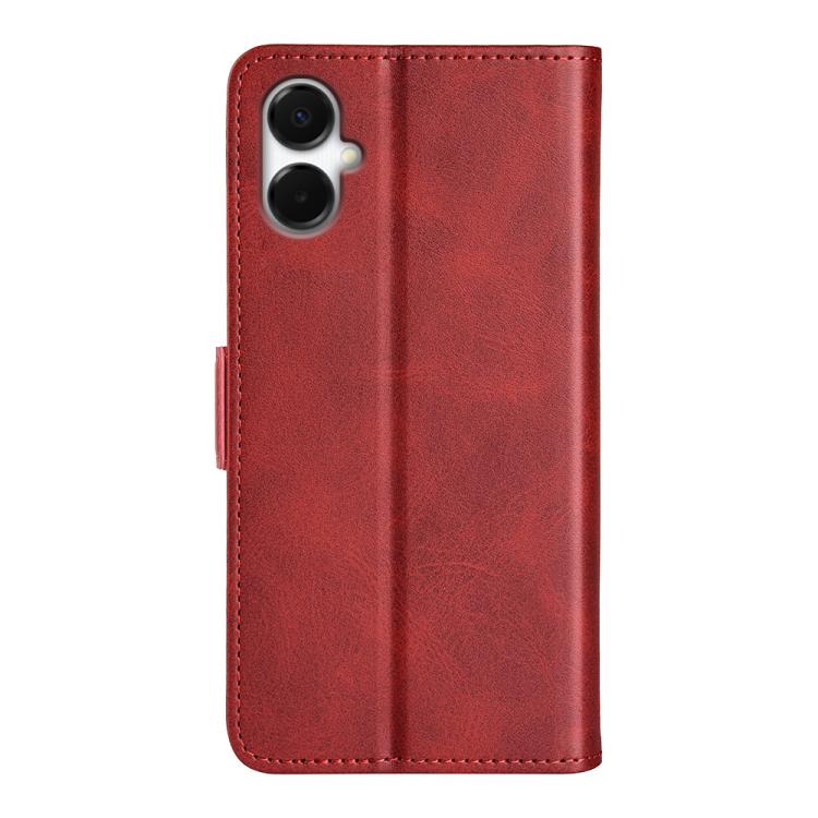 For Samsung Galaxy A06 5G Dual-side Magnetic Buckle Horizontal Flip Leather Phone Case