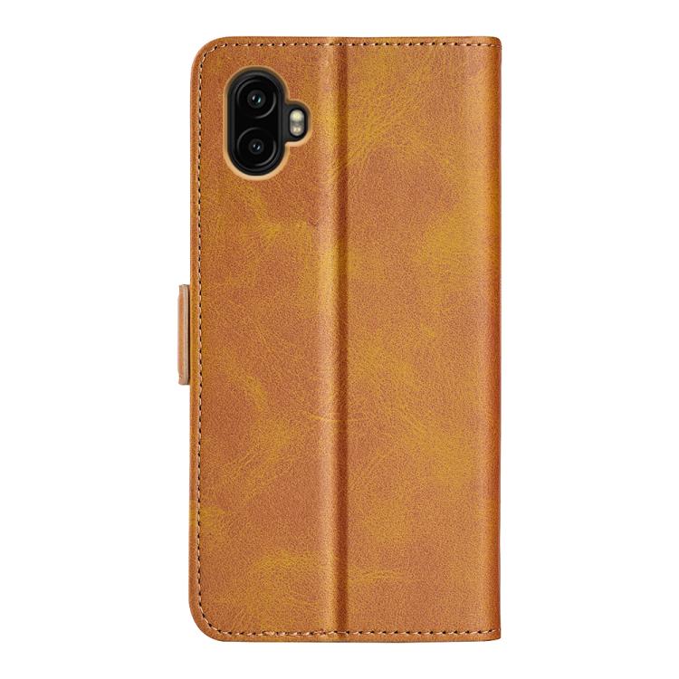 For Samsung Galaxy Xcover 7 Pro Dual-side Magnetic Buckle Horizontal Flip Leather Phone Case