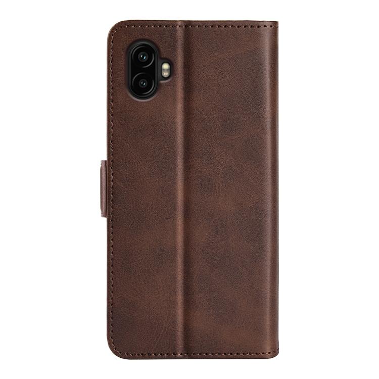 For Samsung Galaxy Xcover 7 Pro Dual-side Magnetic Buckle Horizontal Flip Leather Phone Case