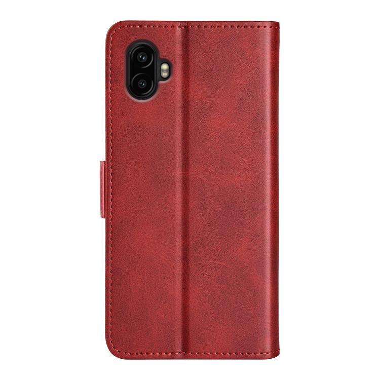 For Samsung Galaxy Xcover 7 Pro Dual-side Magnetic Buckle Horizontal Flip Leather Phone Case