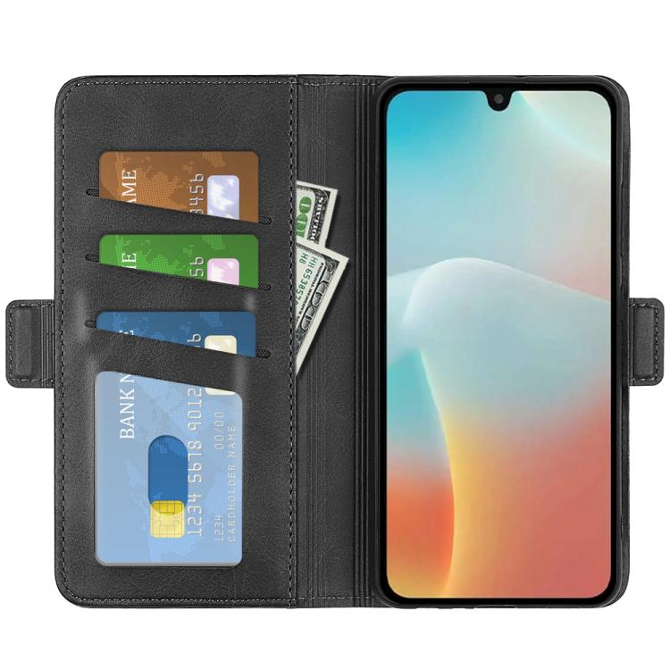 For Samsung Galaxy M16 / F16 Dual-side Magnetic Buckle Horizontal Flip Leather Phone Case