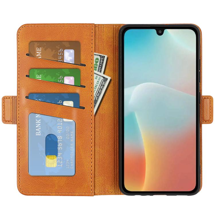 For Samsung Galaxy M16 / F16 Dual-side Magnetic Buckle Horizontal Flip Leather Phone Case