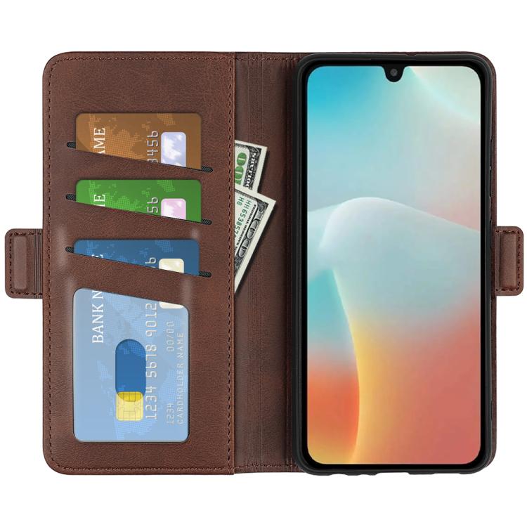 For Samsung Galaxy M16 / F16 Dual-side Magnetic Buckle Horizontal Flip Leather Phone Case