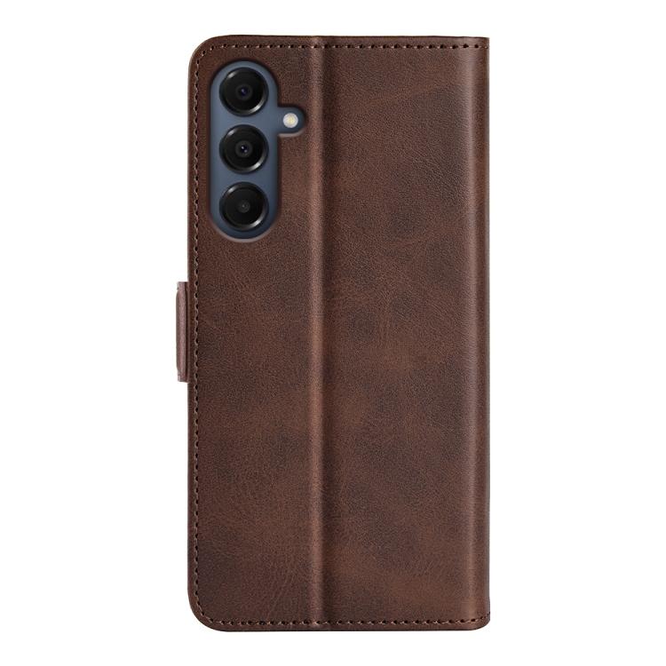 For Samsung Galaxy A17 5G Dual-side Magnetic Buckle Horizontal Flip Leather Phone Case