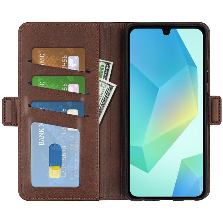 For Samsung Galaxy A17 5G Dual-side Magnetic Buckle Horizontal Flip Leather Phone Case