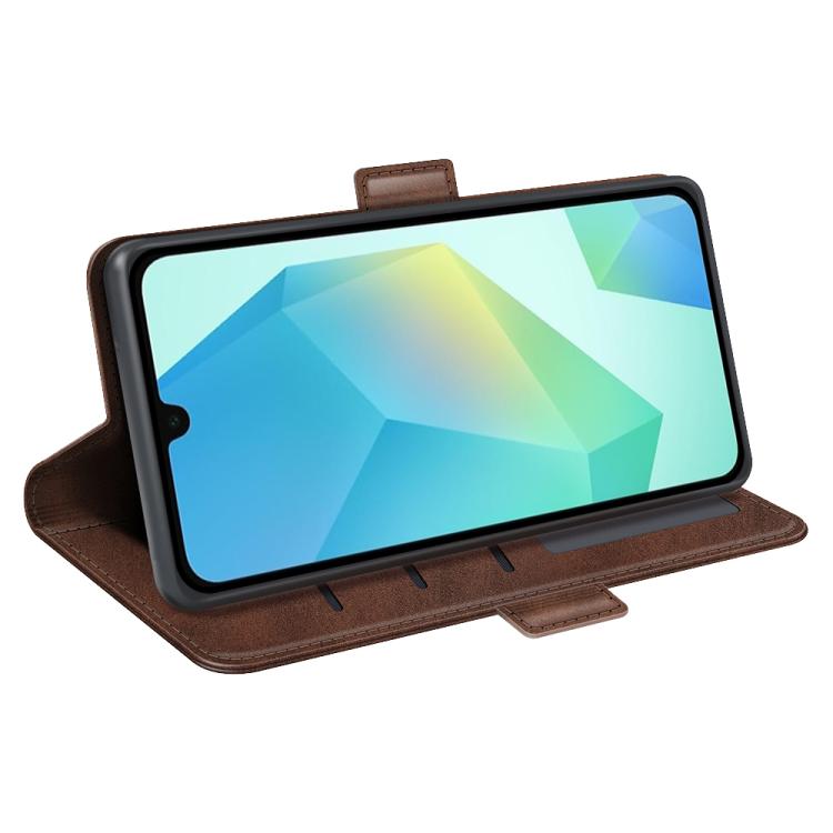 For Samsung Galaxy A17 5G Dual-side Magnetic Buckle Horizontal Flip Leather Phone Case