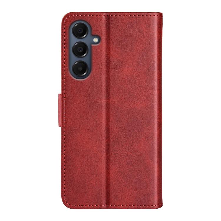 For Samsung Galaxy A17 5G Dual-side Magnetic Buckle Horizontal Flip Leather Phone Case