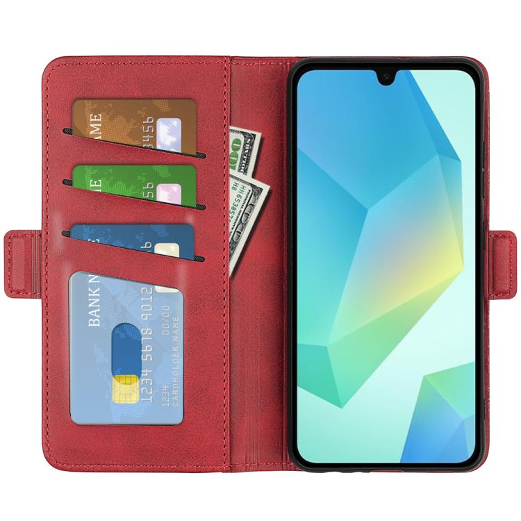 For Samsung Galaxy A17 5G Dual-side Magnetic Buckle Horizontal Flip Leather Phone Case