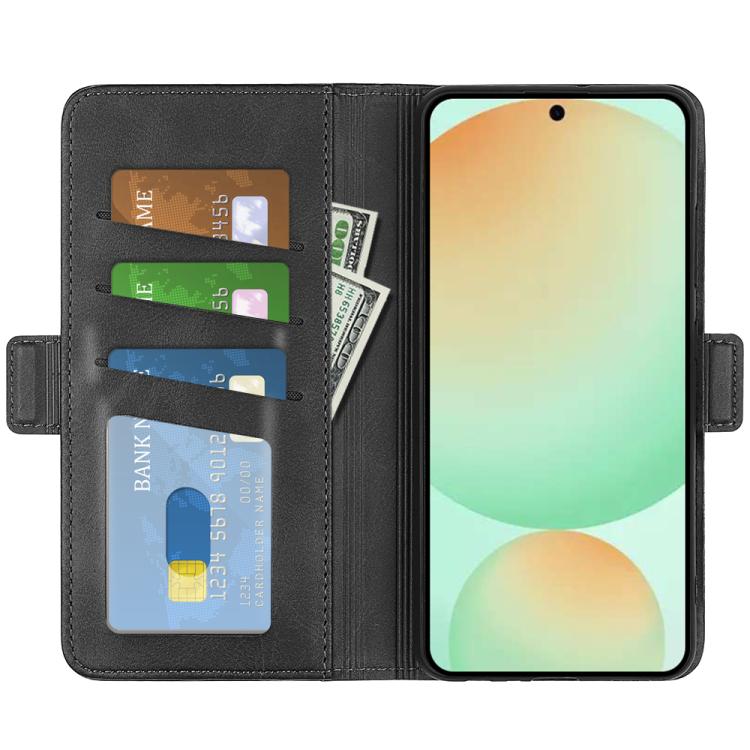 For Samsung Galaxy S25 FE 5G Dual-side Magnetic Buckle Horizontal Flip Leather Phone Case