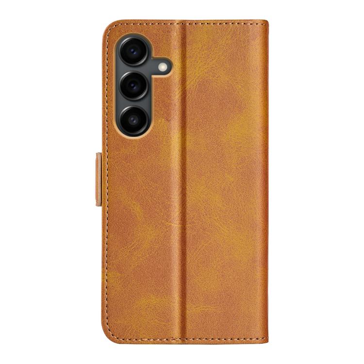 For Samsung Galaxy S25 FE 5G Dual-side Magnetic Buckle Horizontal Flip Leather Phone Case