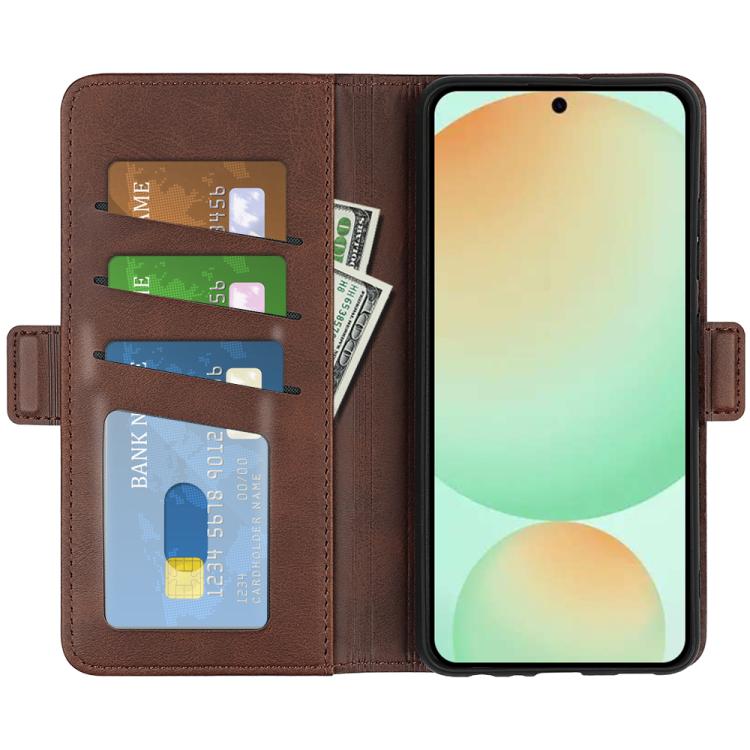For Samsung Galaxy S25 FE 5G Dual-side Magnetic Buckle Horizontal Flip Leather Phone Case