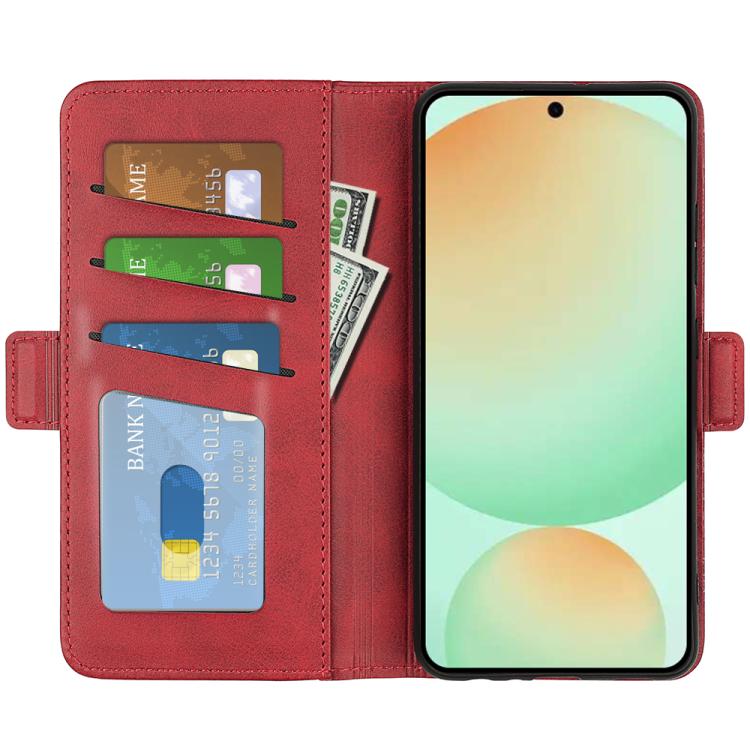 For Samsung Galaxy S25 FE 5G Dual-side Magnetic Buckle Horizontal Flip Leather Phone Case