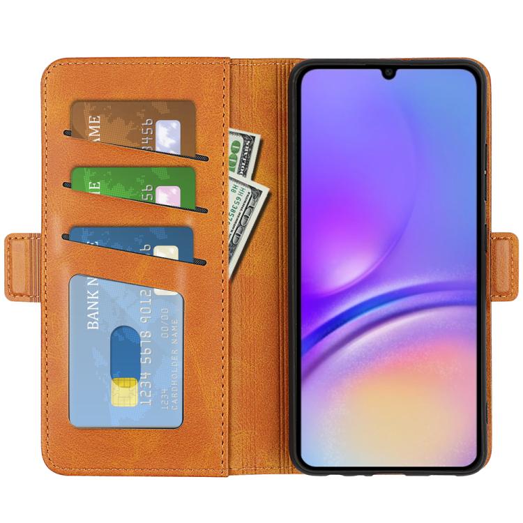 For Samsung Galaxy A07 4G Dual-side Magnetic Buckle Horizontal Flip Leather Phone Case