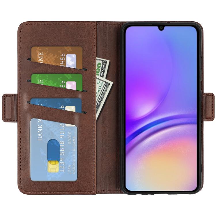 For Samsung Galaxy A07 4G Dual-side Magnetic Buckle Horizontal Flip Leather Phone Case