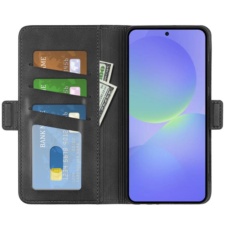 For Samsung Galaxy A37 5G Dual-side Magnetic Buckle Horizontal Flip Leather Phone Case