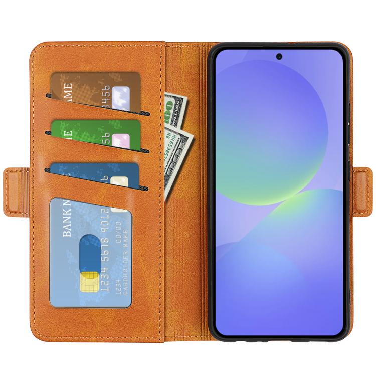 For Samsung Galaxy A37 5G Dual-side Magnetic Buckle Horizontal Flip Leather Phone Case