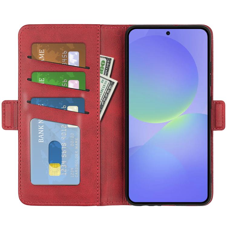 For Samsung Galaxy A37 5G Dual-side Magnetic Buckle Horizontal Flip Leather Phone Case