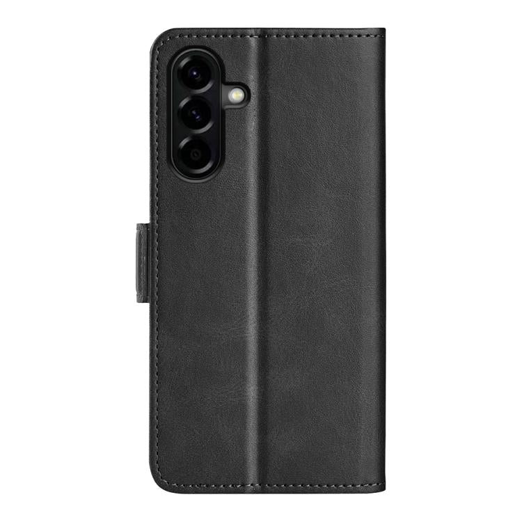 For Samsung Galaxy A57 5G Dual-side Magnetic Buckle Horizontal Flip Leather Phone Case