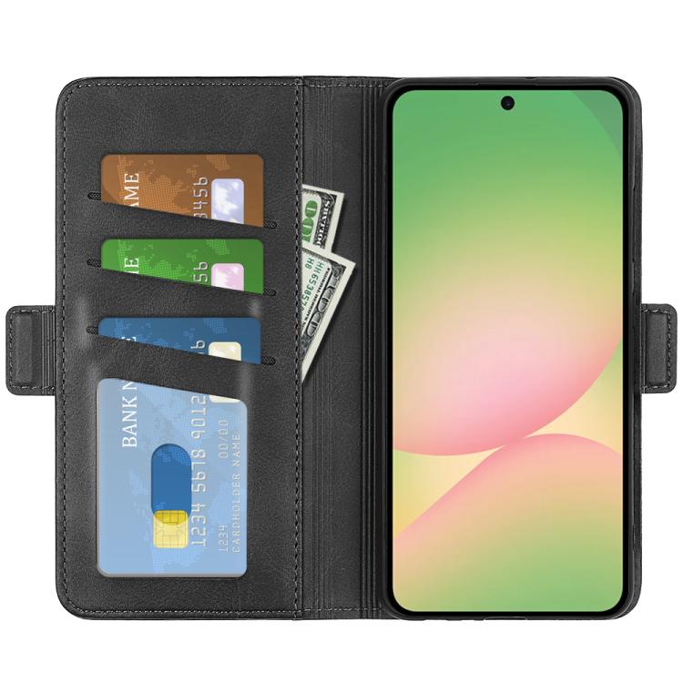 For Samsung Galaxy A57 5G Dual-side Magnetic Buckle Horizontal Flip Leather Phone Case