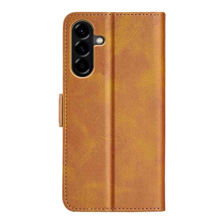 For Samsung Galaxy A57 5G Dual-side Magnetic Buckle Horizontal Flip Leather Phone Case