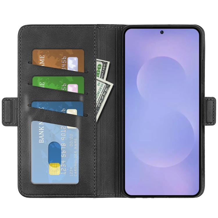 For Samsung Galaxy S26 5G Dual-side Magnetic Buckle Horizontal Flip Leather Phone Case