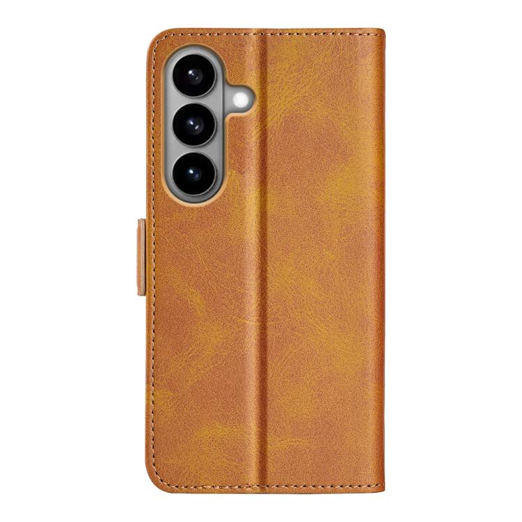 For Samsung Galaxy S26 5G Dual-side Magnetic Buckle Horizontal Flip Leather Phone Case