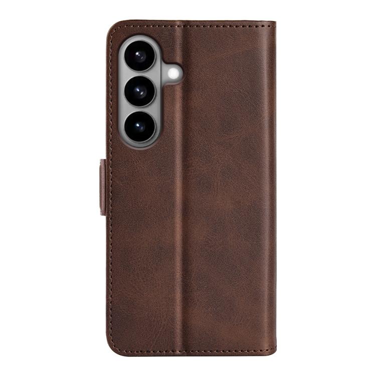 For Samsung Galaxy S26 5G Dual-side Magnetic Buckle Horizontal Flip Leather Phone Case
