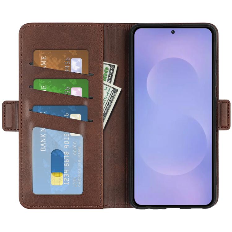 For Samsung Galaxy S26 5G Dual-side Magnetic Buckle Horizontal Flip Leather Phone Case