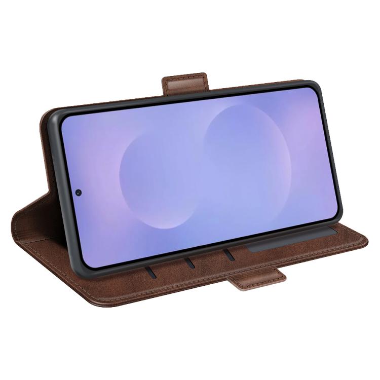 For Samsung Galaxy S26 5G Dual-side Magnetic Buckle Horizontal Flip Leather Phone Case
